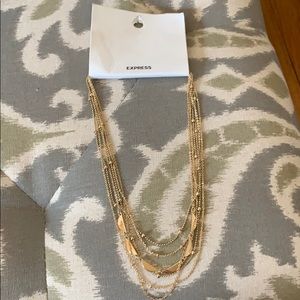 Express Gold choker necklace